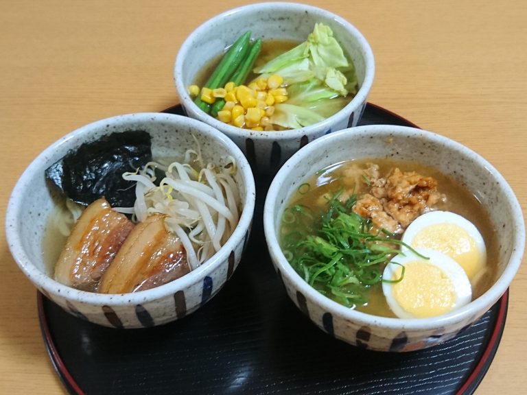 Ramen Course (3 types of ramen) cooking class osaka Japanese cooking